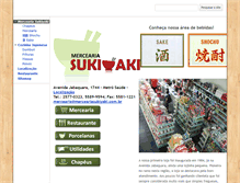 Tablet Screenshot of merceariasukiyaki.com.br